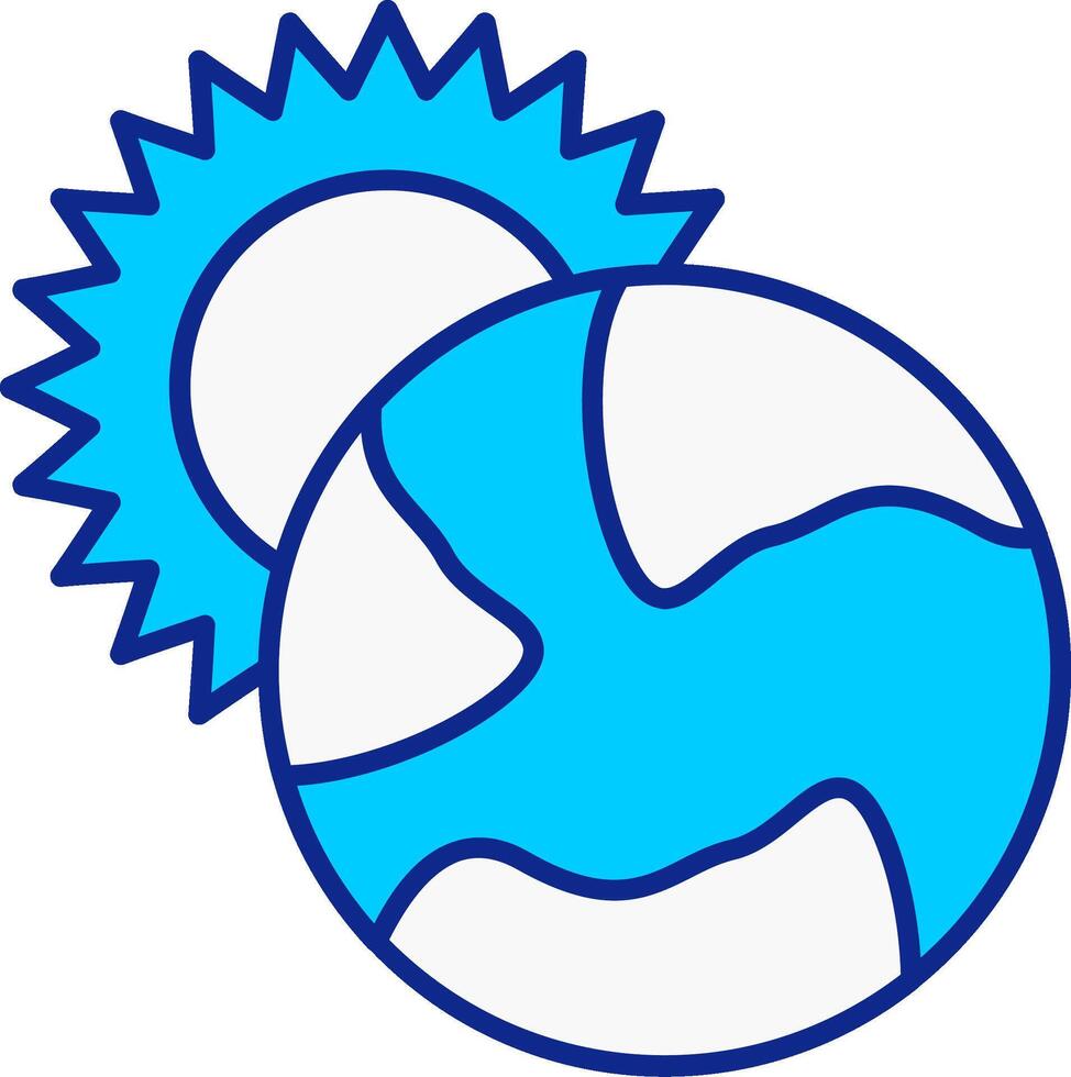 Eclipse Blue Filled Icon vector