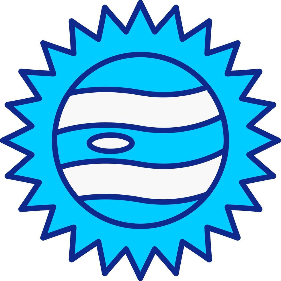 Eclipse Blue Filled Icon vector