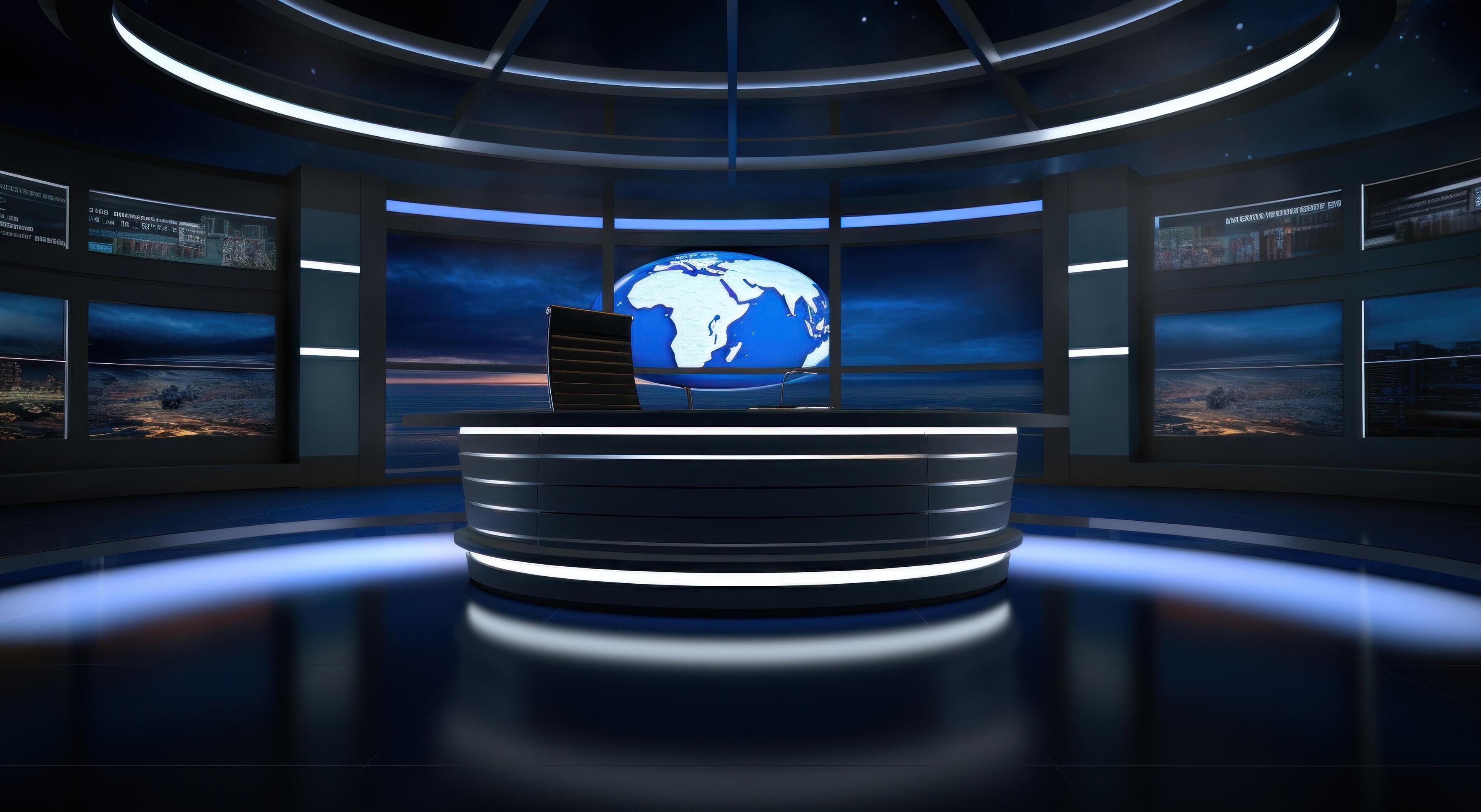 AI generated news crew male newscast newsroom 37235112 Stock Photo at