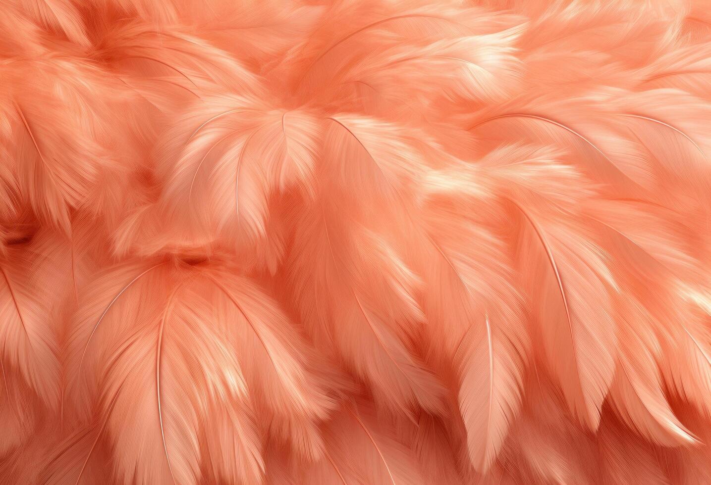 AI generated peach fur and fuzzy texture photo
