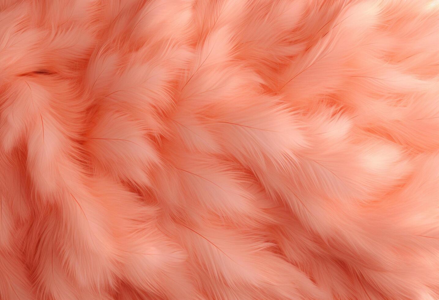 AI generated peach fur and fuzzy texture photo
