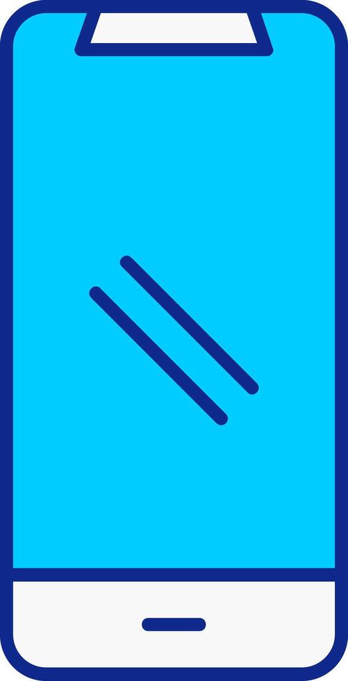 Smartphone Blue Filled Icon vector