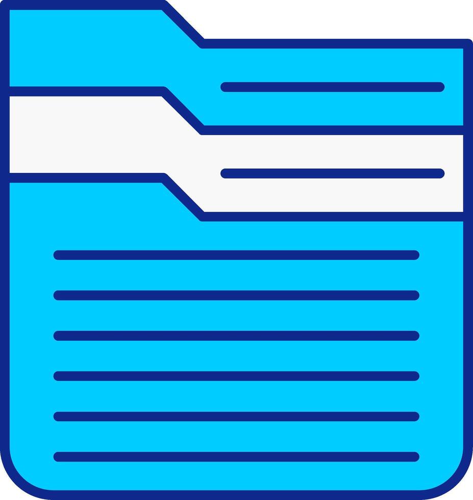 Archive Blue Filled Icon vector