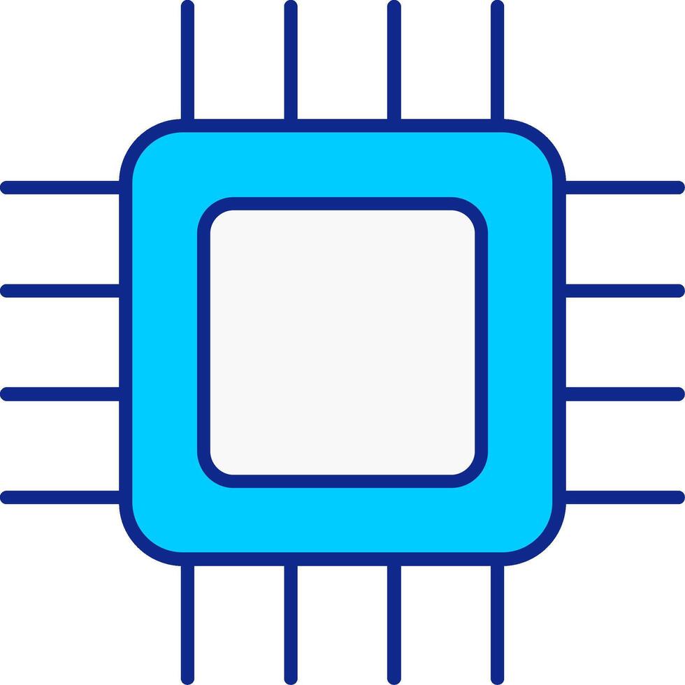 UPC azul lleno icono vector