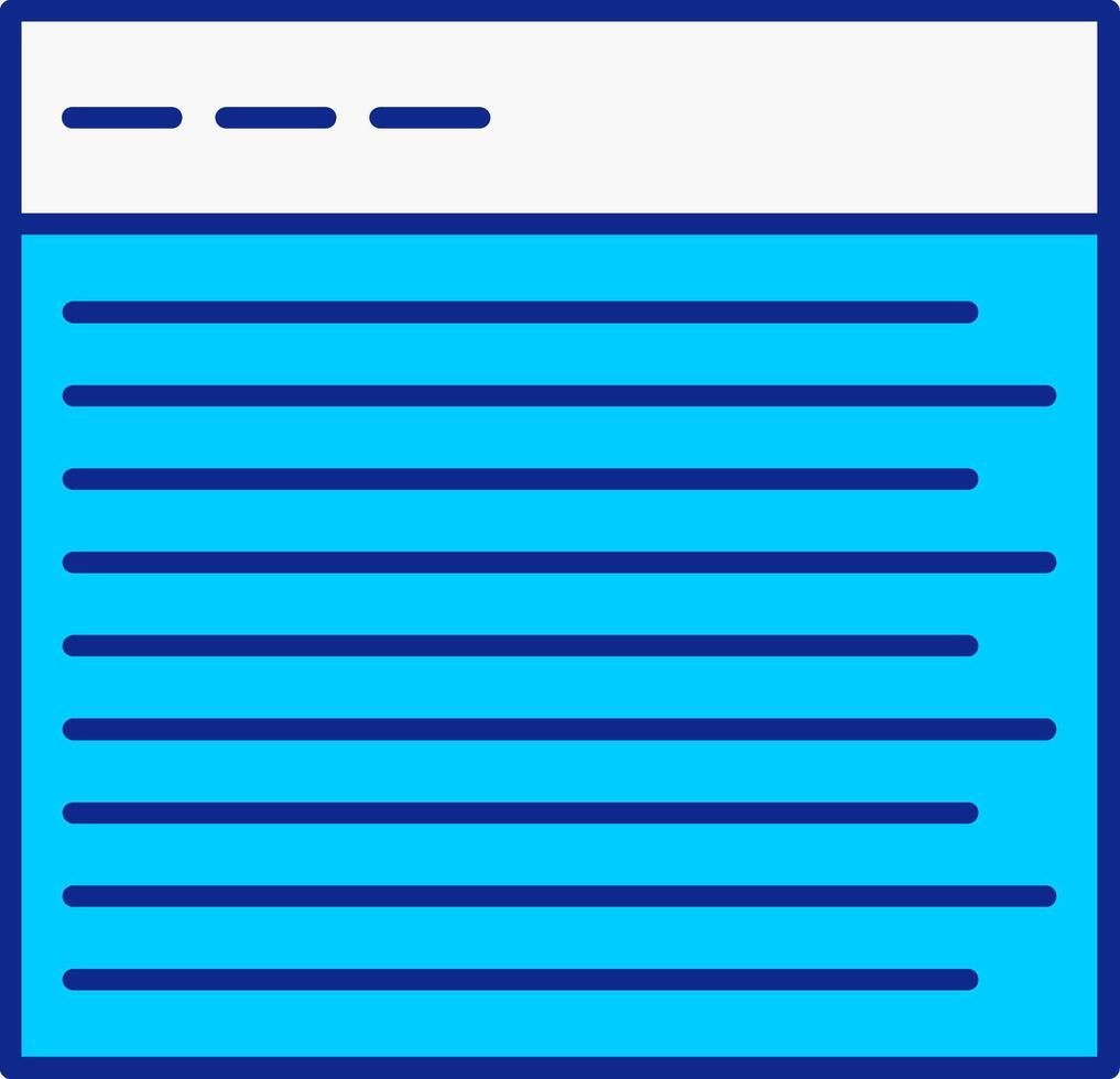 Web Blue Filled Icon vector