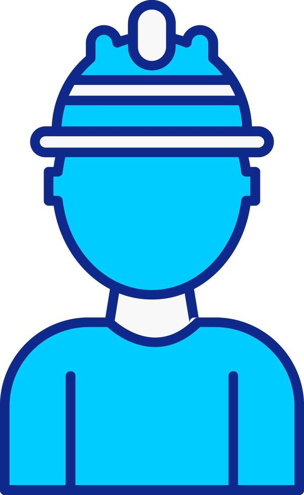 Labor Blue Filled Icon vector