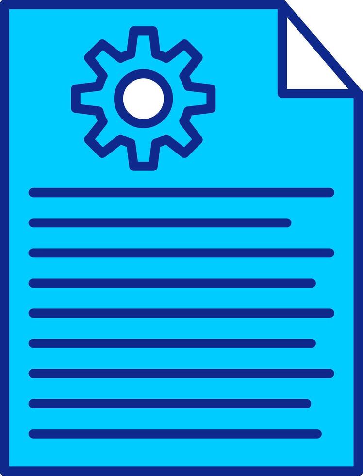 Report Blue Filled Icon vector