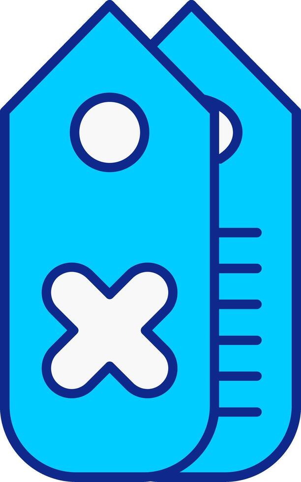 Tag Blue Filled Icon vector