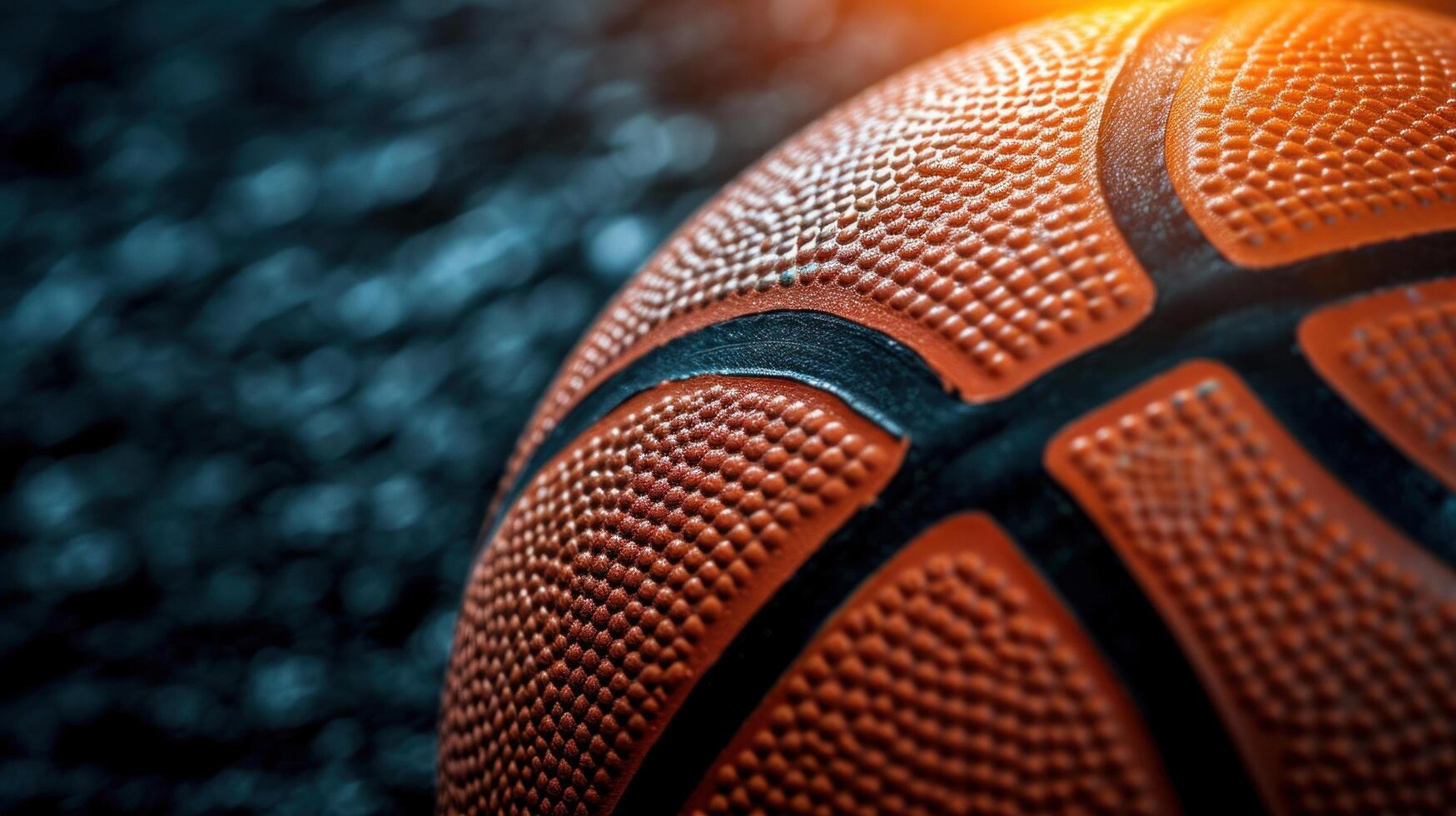 AI generated basketball advertisment background with copy space photo