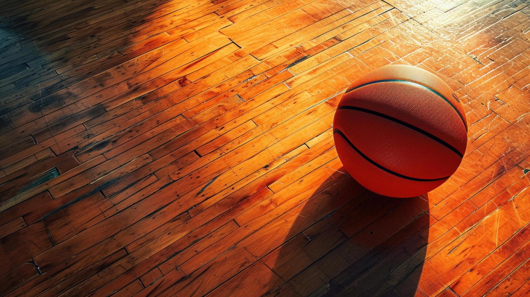 AI generated basketball advertisment background with copy space photo