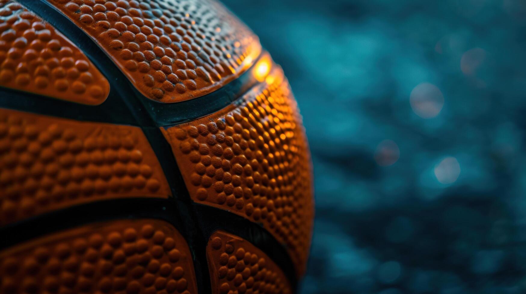 AI generated basketball advertisment background with copy space photo