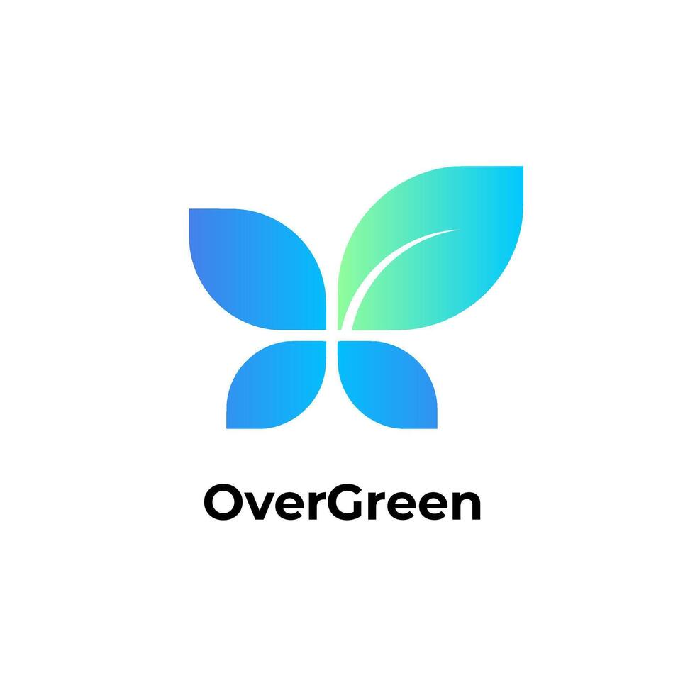 Matcha - Clover Logo Abstract Design for Business Company Isolated vector
