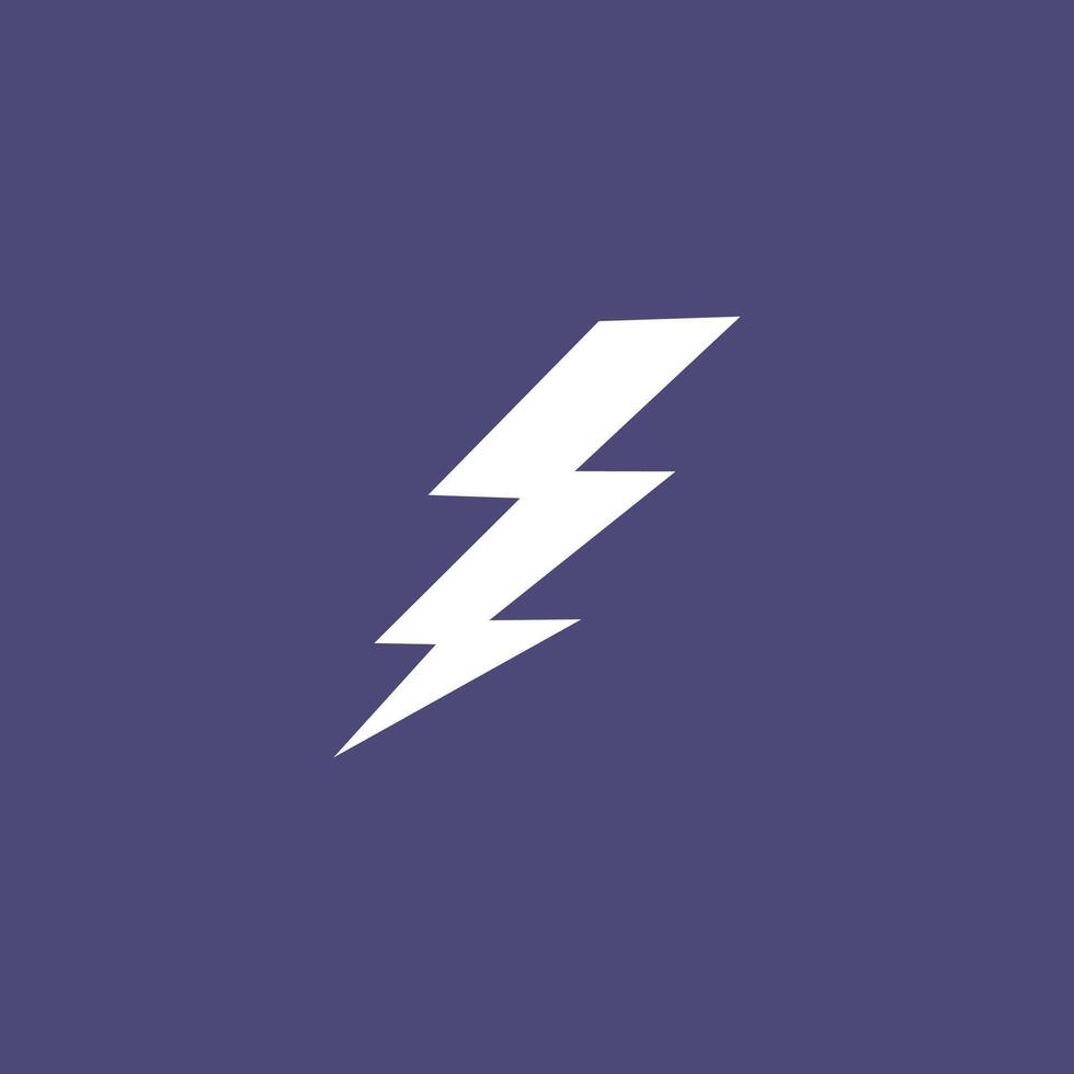 Lightning Thunder or Bolt Isolated on Black vector