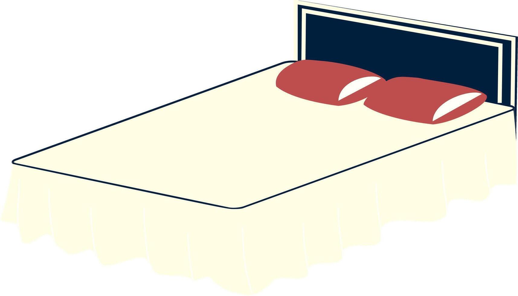 Symbol of Serenity - Clean and Timeless Bed Icon. Bed icon illustration. vector