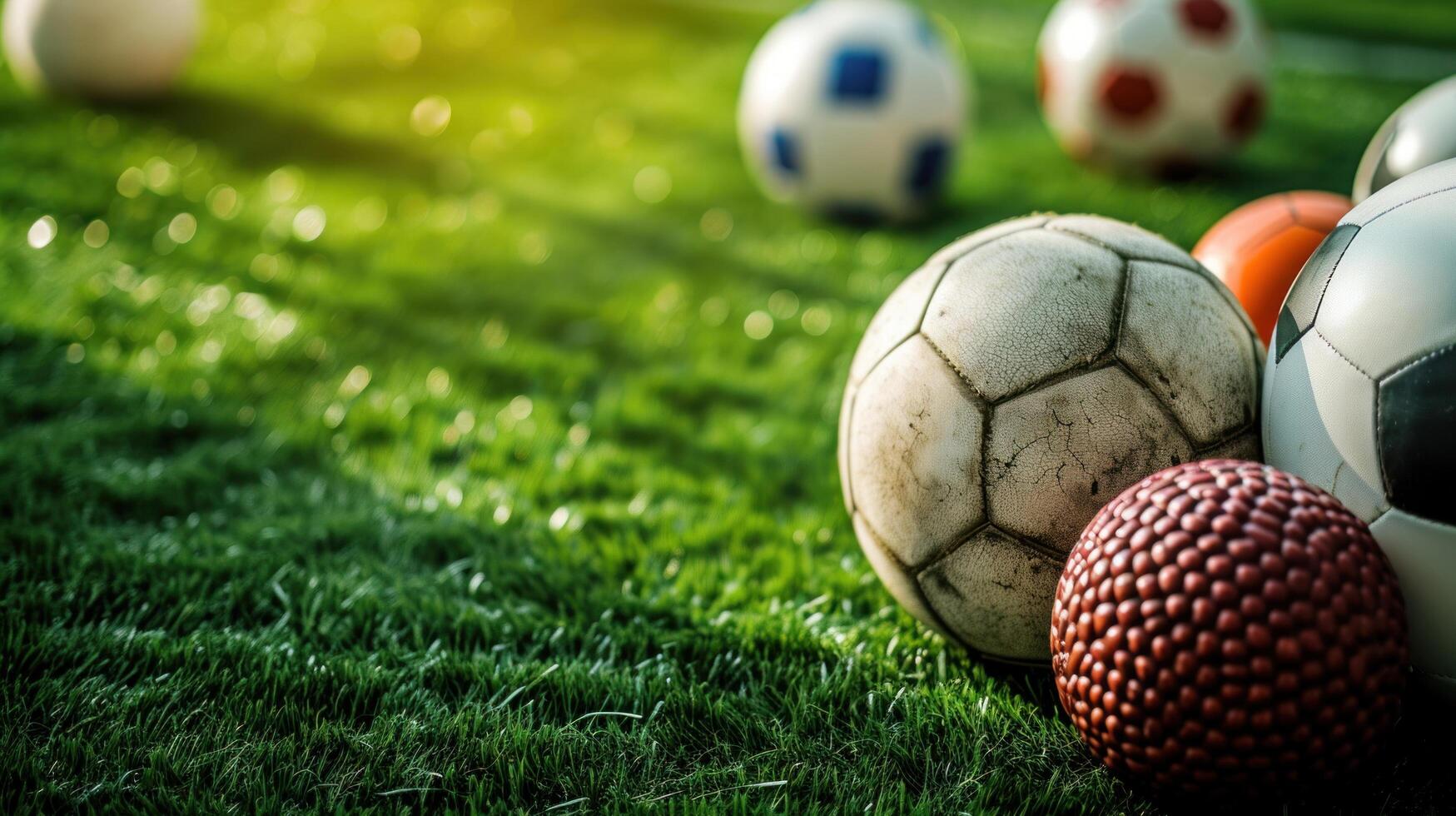 AI generated beautuful sporting background with copy space photo