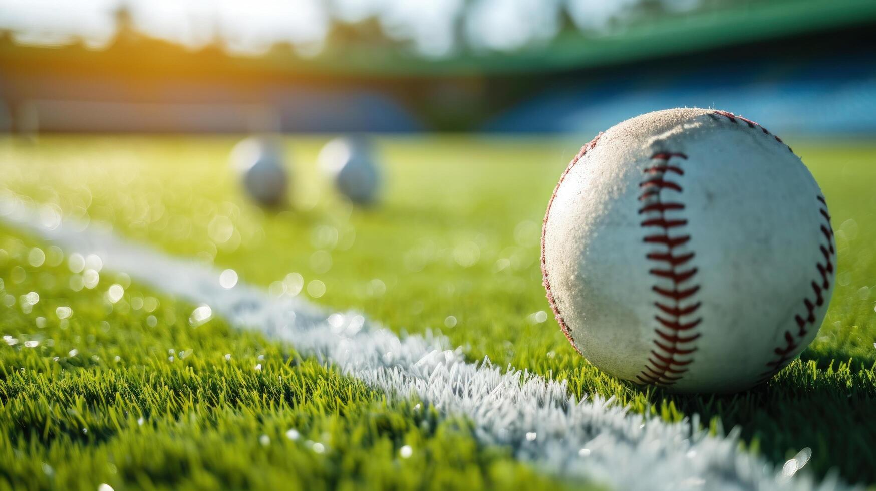 AI generated beautuful sporting background with copy space photo