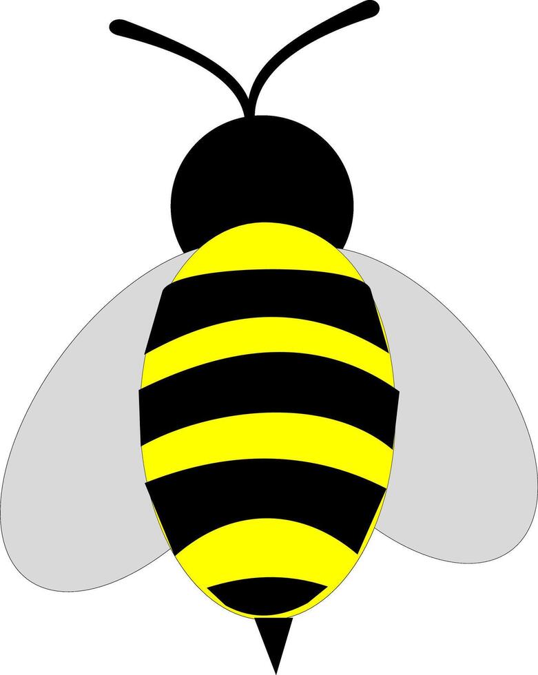 Buzzing Bliss Bash Bee Illustration - Vector Symphony of Positive Energy