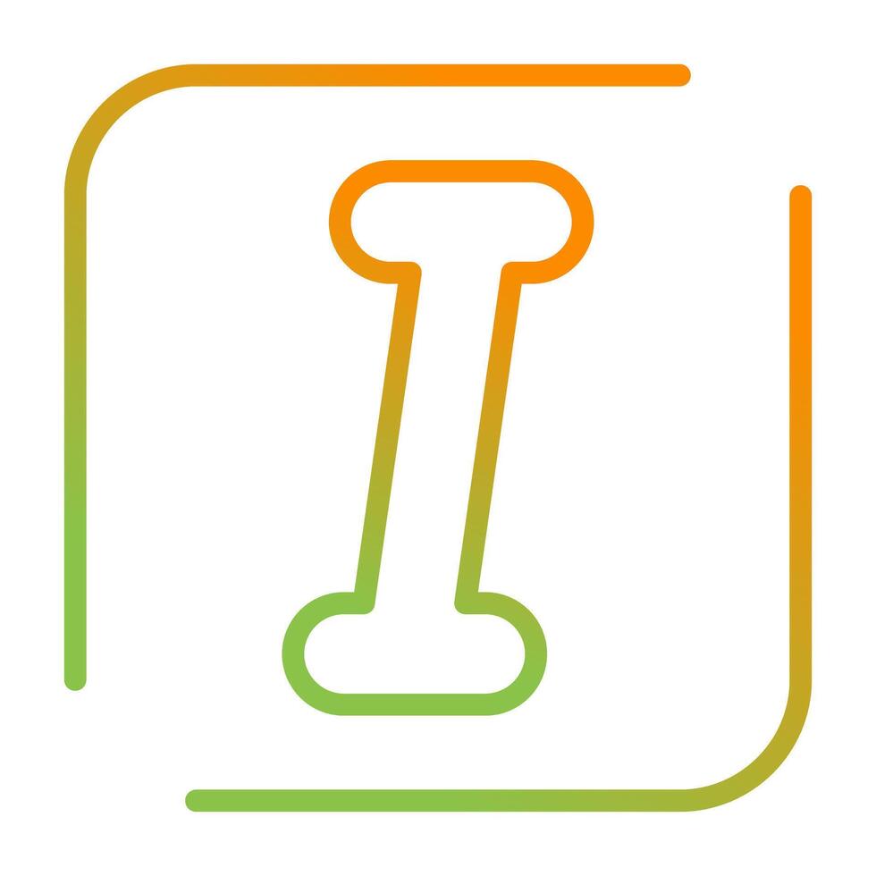 Italic Vector Icon