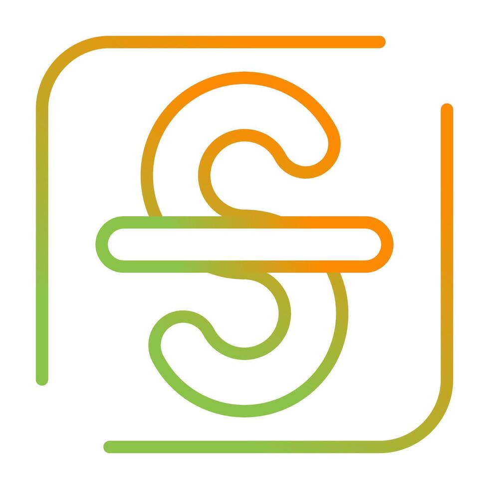 Strikethrough Vector Icon