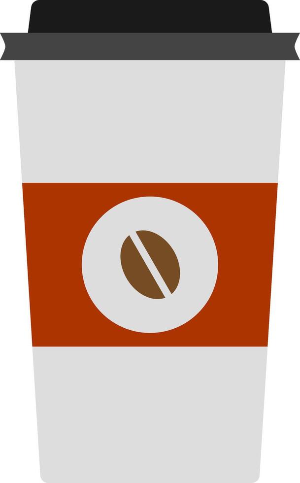 Coffee cup. Coffee to go in a paper cup. Vector illustration.