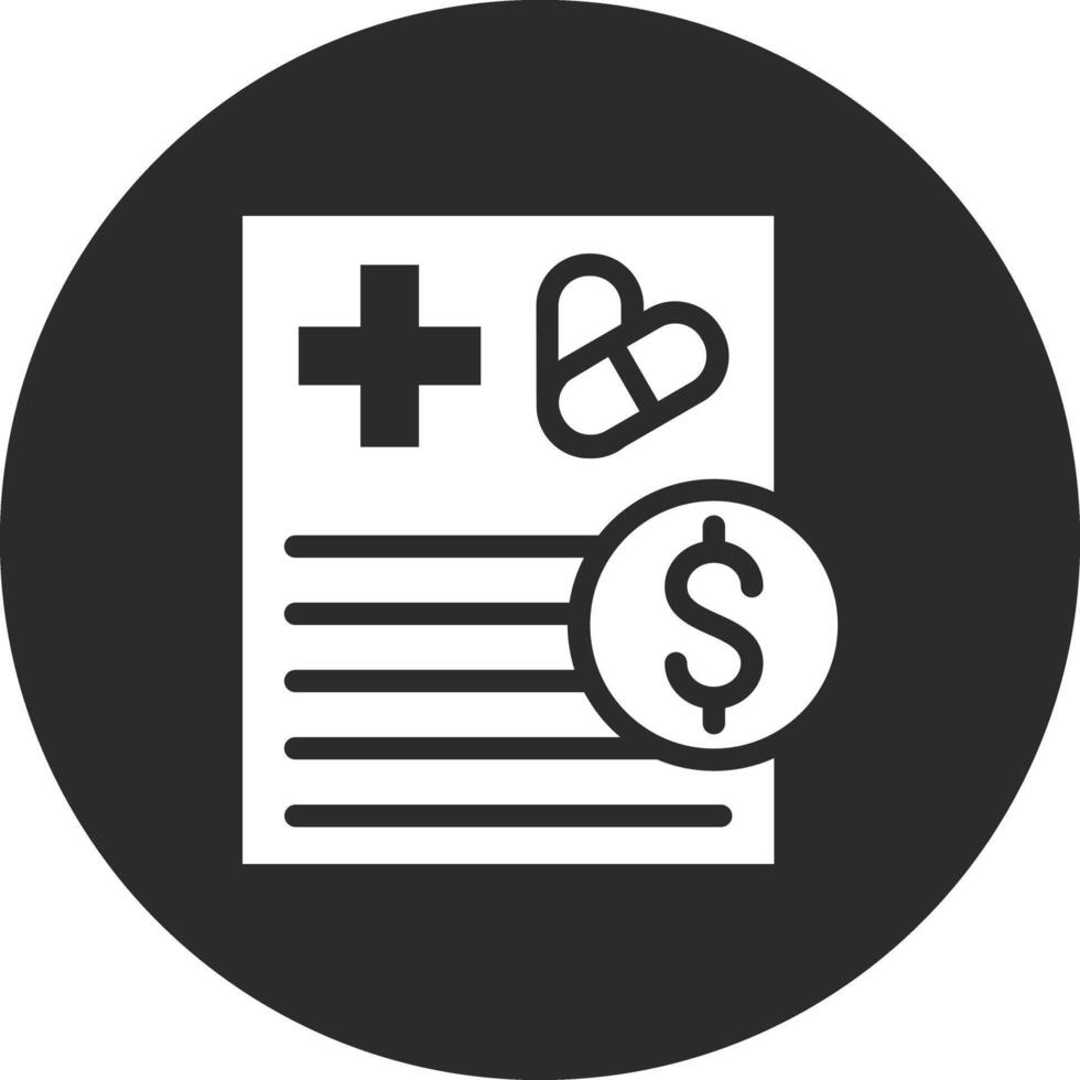 Medical Bill Vector Icon