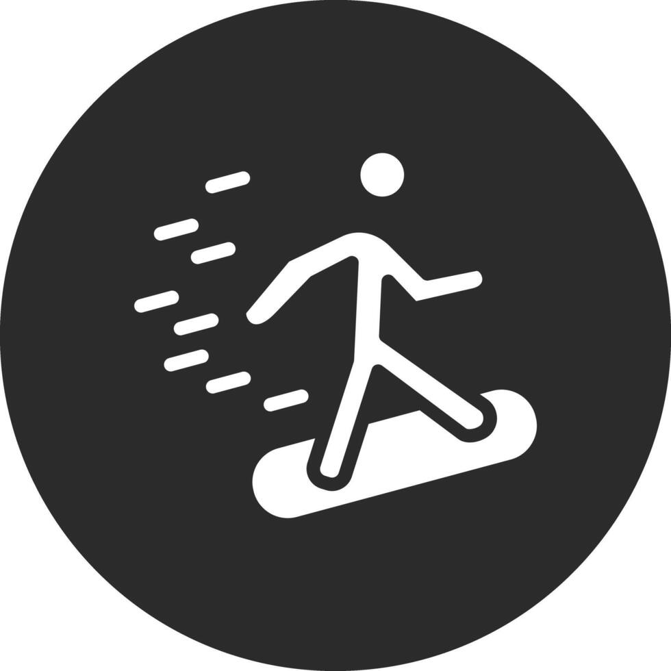 tabla de snowboard carrera vector icono