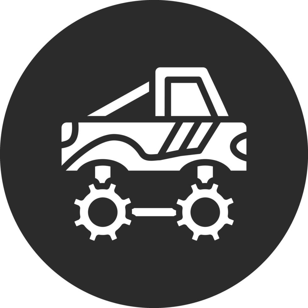 carrera camión vector icono