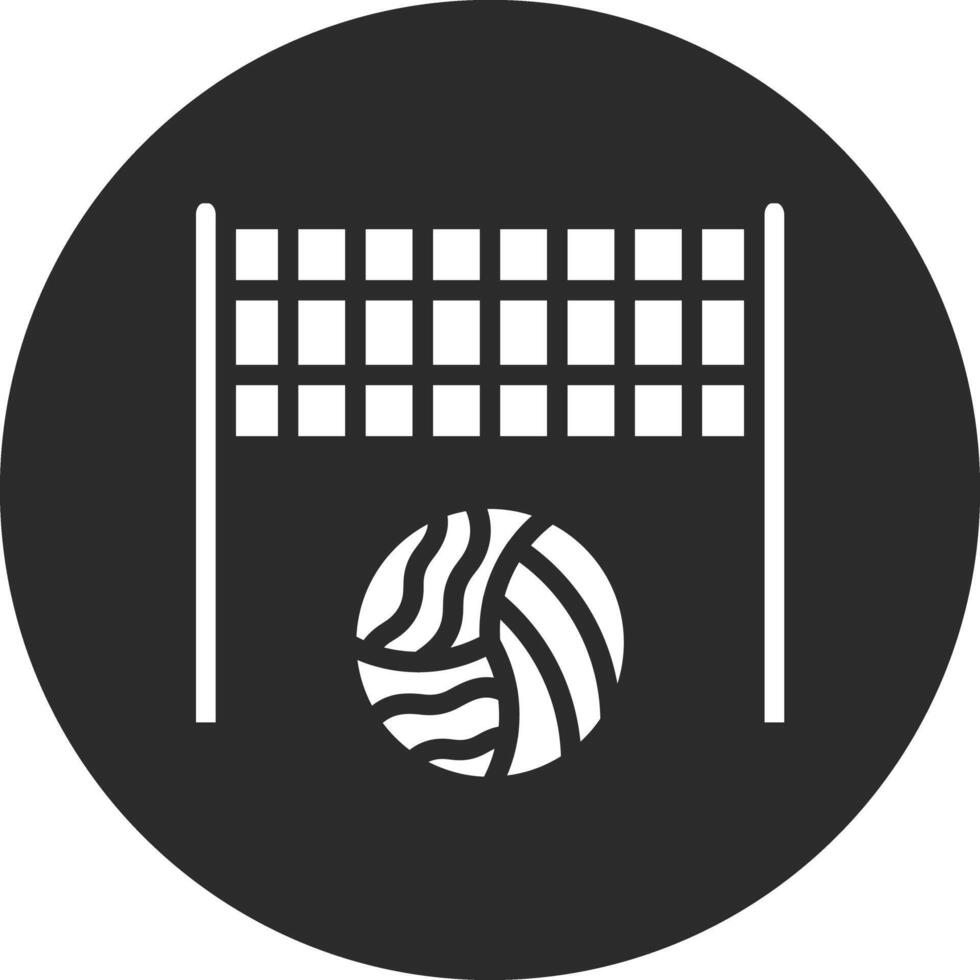 icono de vector de voleibol de playa