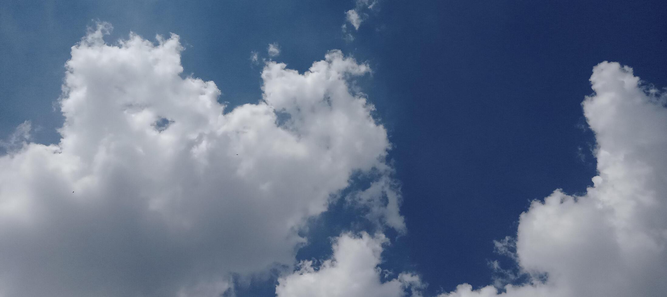 Blue sky landscape summer time photo