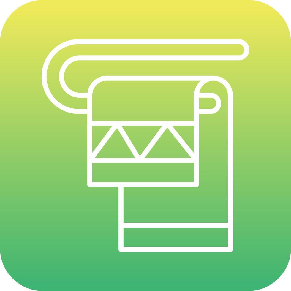 Towel Rack Vector Icon