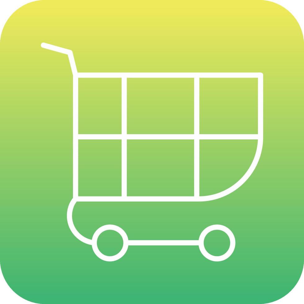 icono de vector de cesta de compras