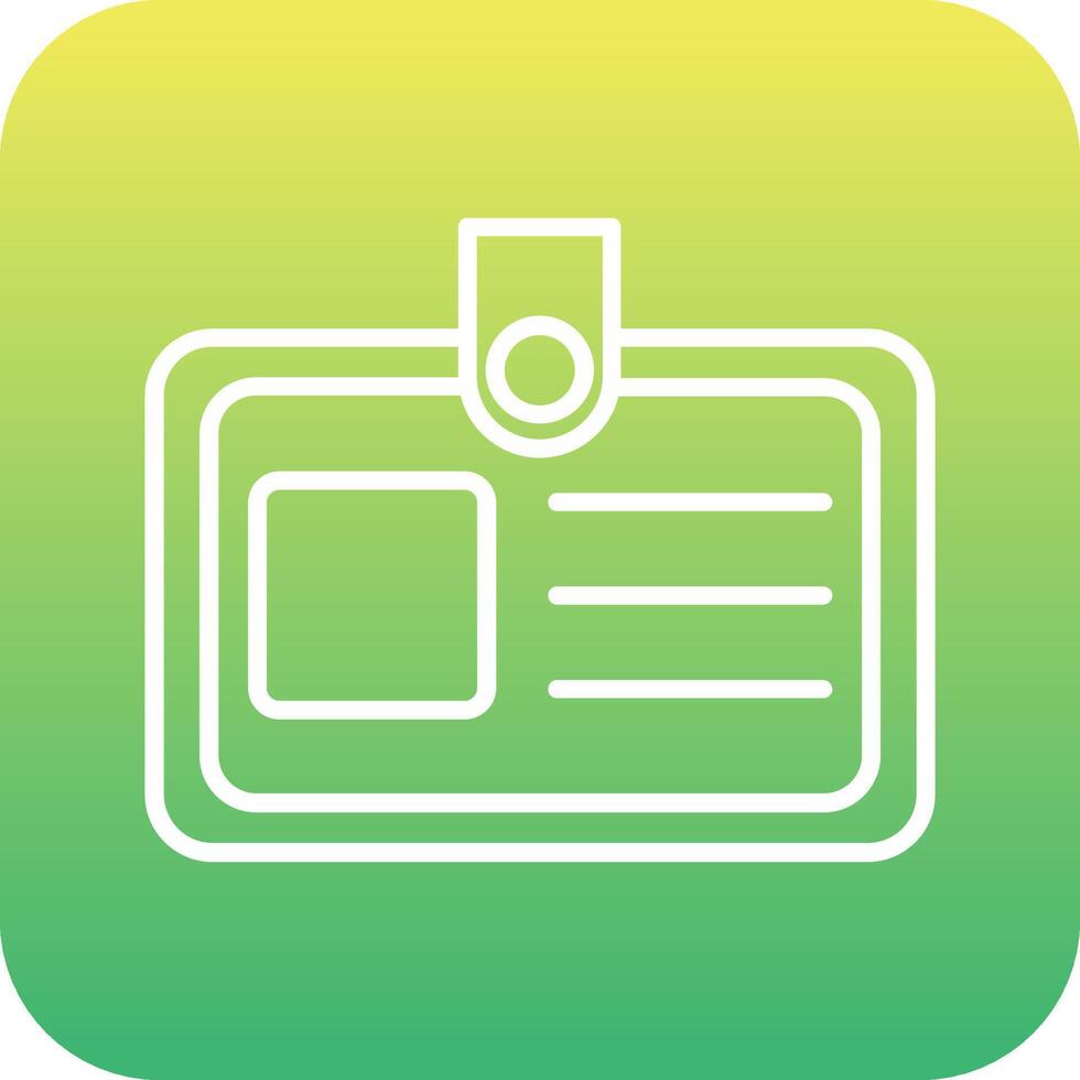 Identification Card Vector Icon