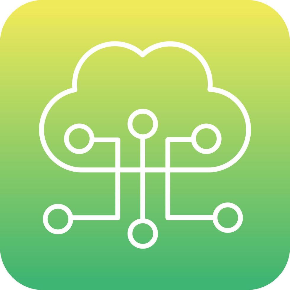 Cloud Configuration Vector Icon