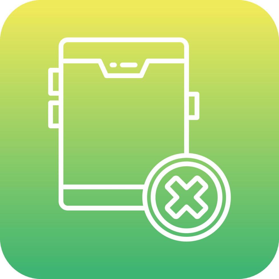 No Cellphone Vector Icon