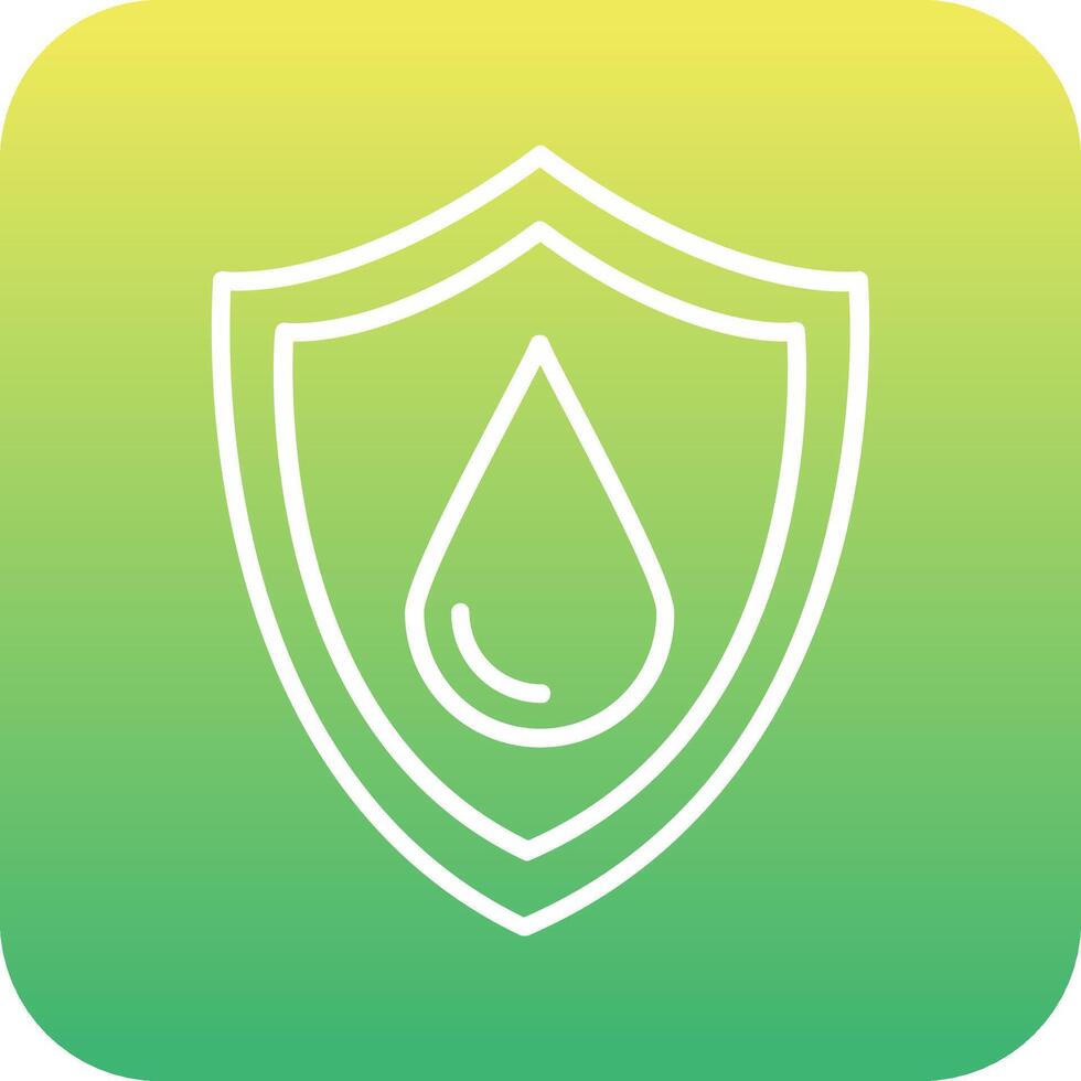 Water Resistant Vector Icon