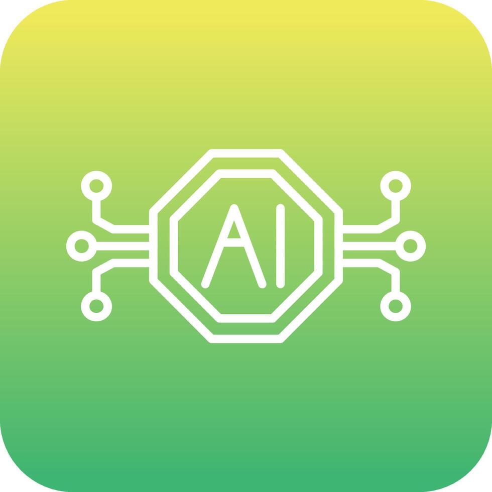 Artificial Intelligence Vector Icon