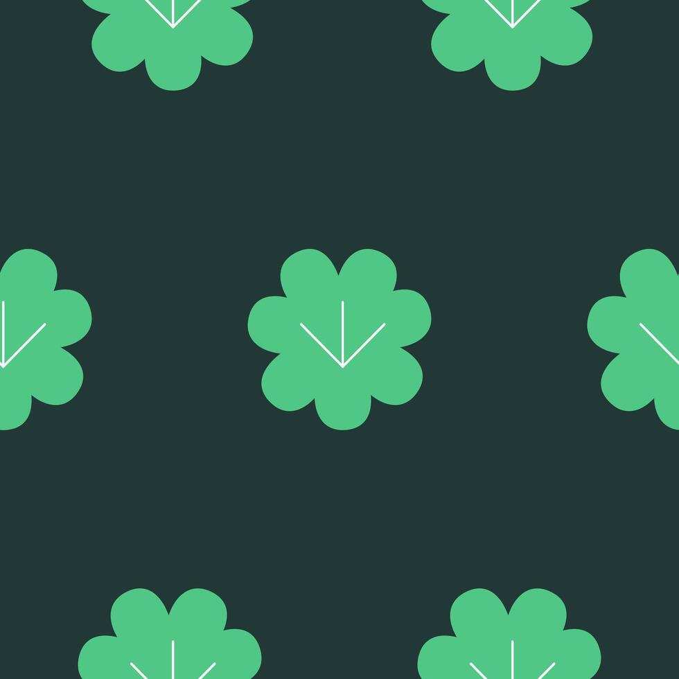 Dark Green Lotus Repeat Patterns vector