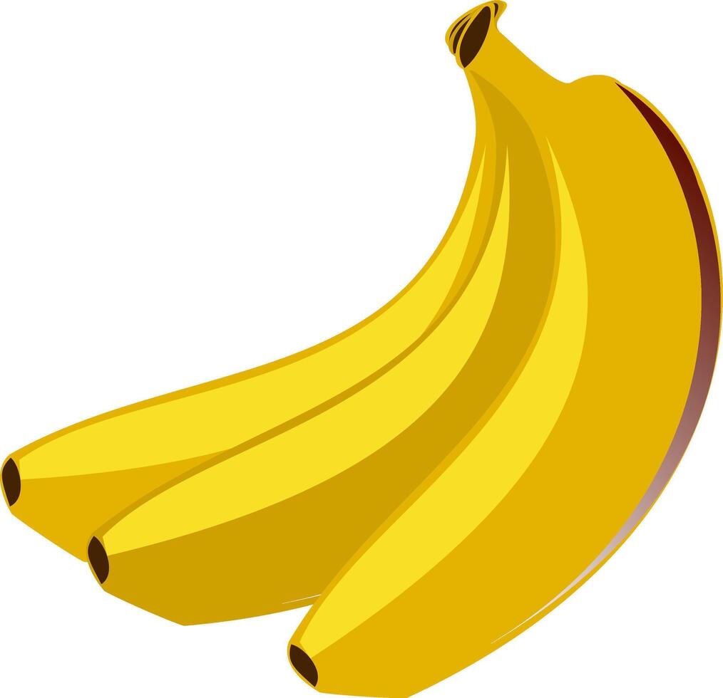 Ripe and Ready - An eye-catching image showcasing a bunch of ripe bananas, ready to be enjoyed, ideal for promoting nutrition and healthy snack options. Banana vector illustration.