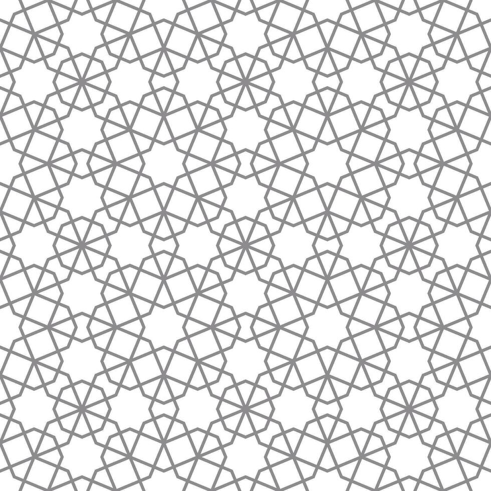 Seamless abstract geometric pattern in Islamic style vector
