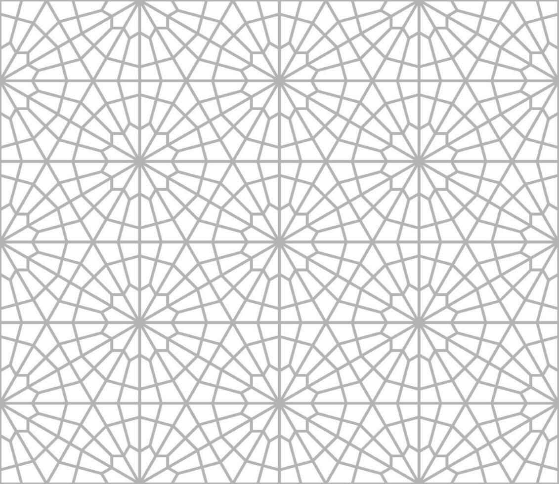 Seamless abstract geometric pattern in Islamic style vector