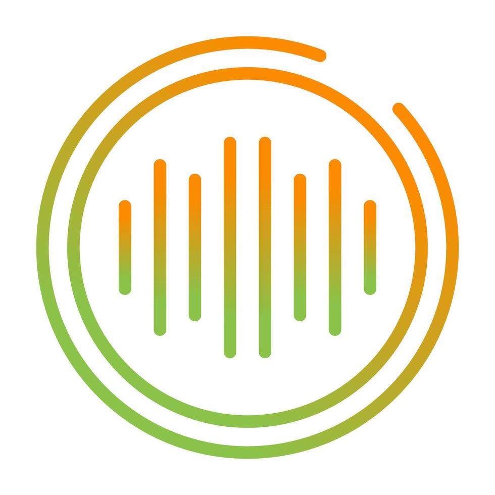 Audio Spectrum Vector Icon