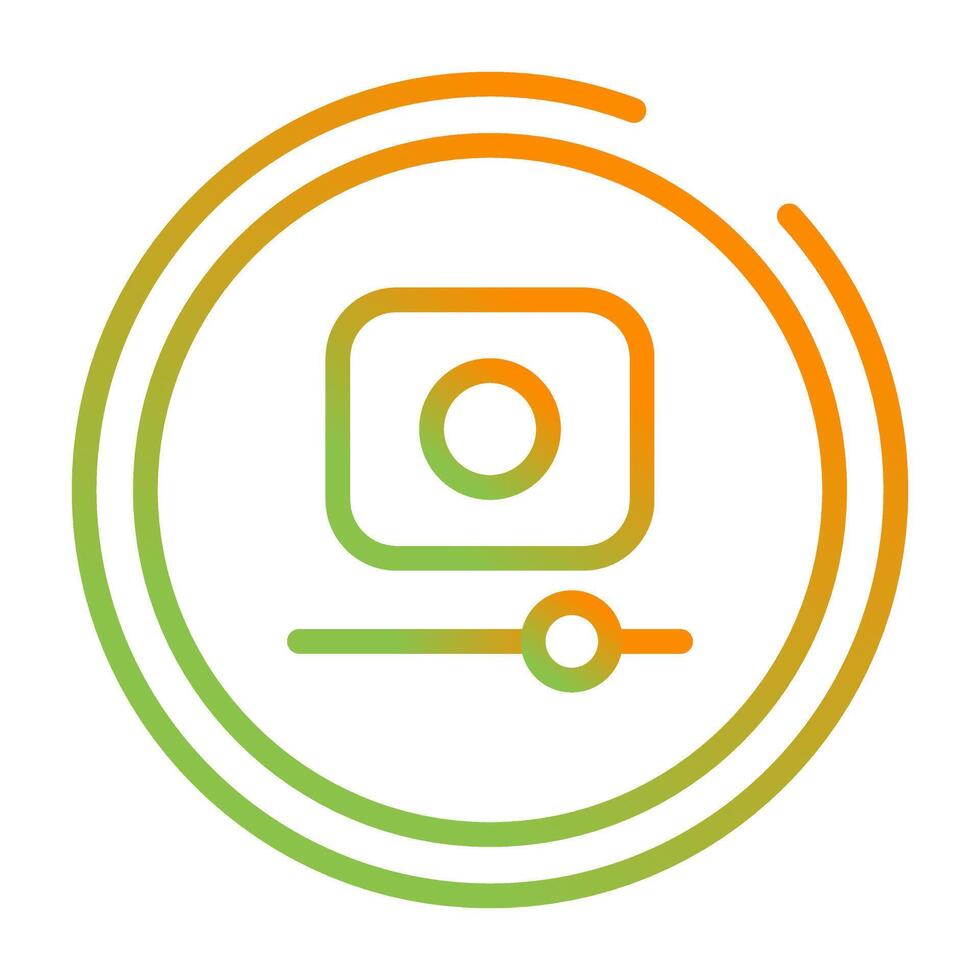 Video Record Button Vector Icon