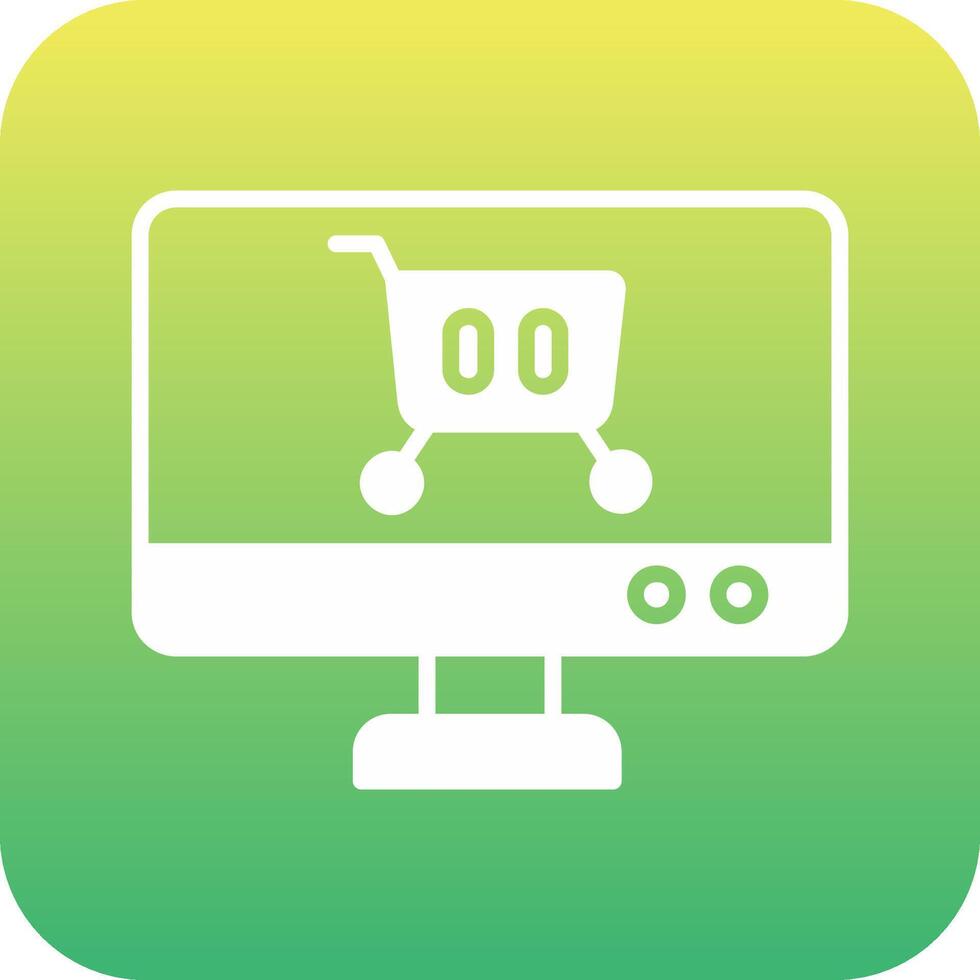 icono de vector de carrito de compras