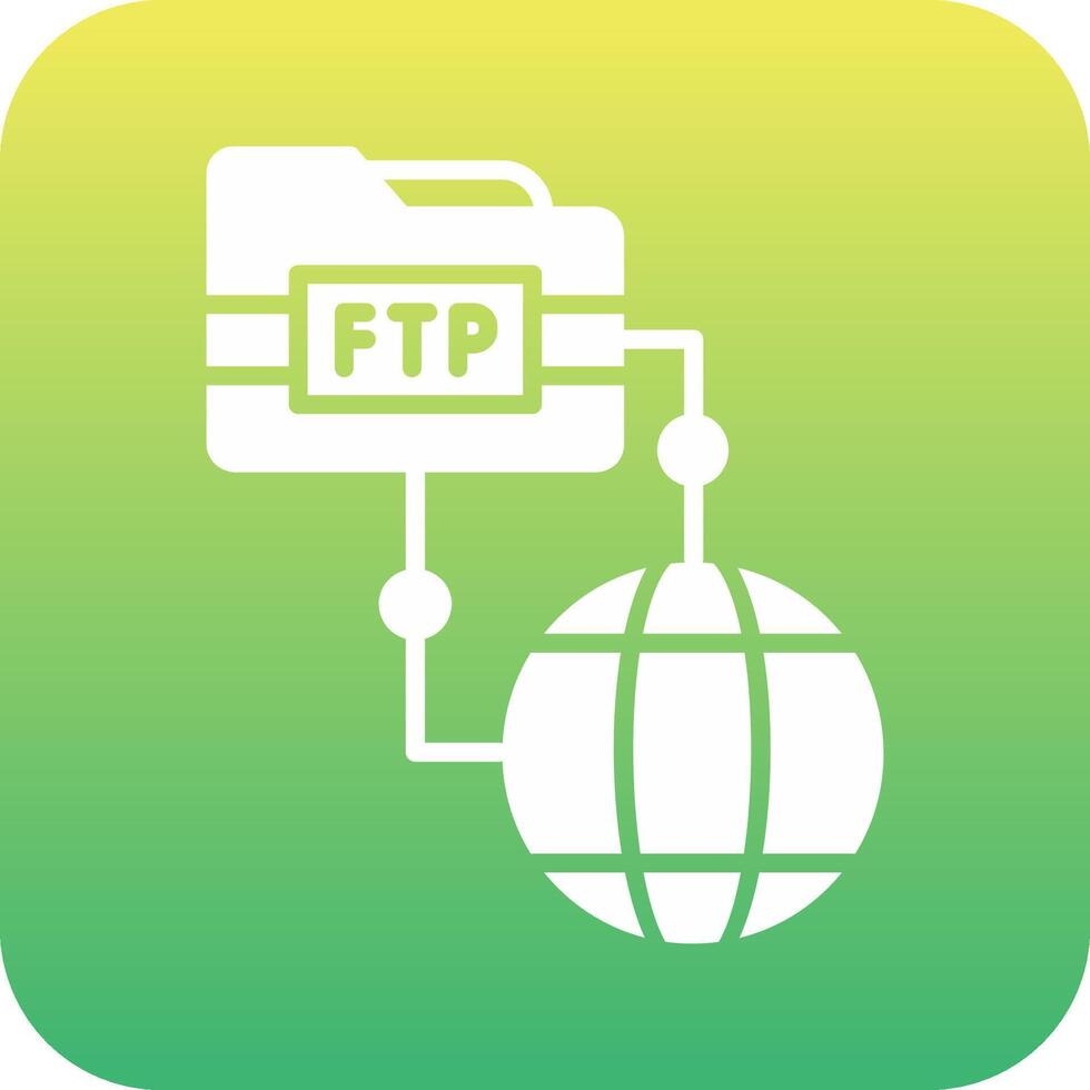 icono de vector ftp