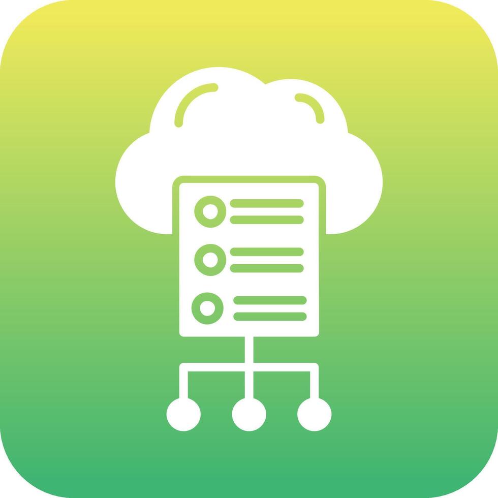 Cloud Server Vector Icon