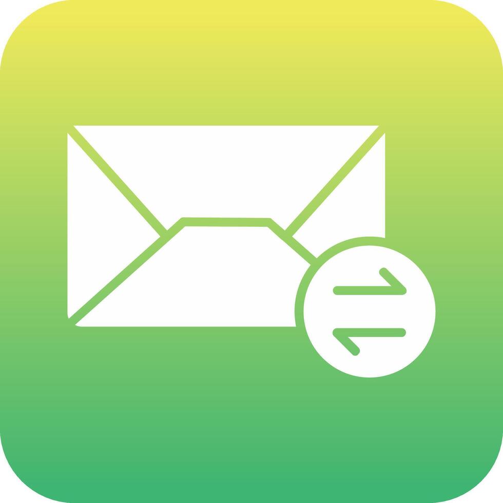 icono de vector de correos de intercambio