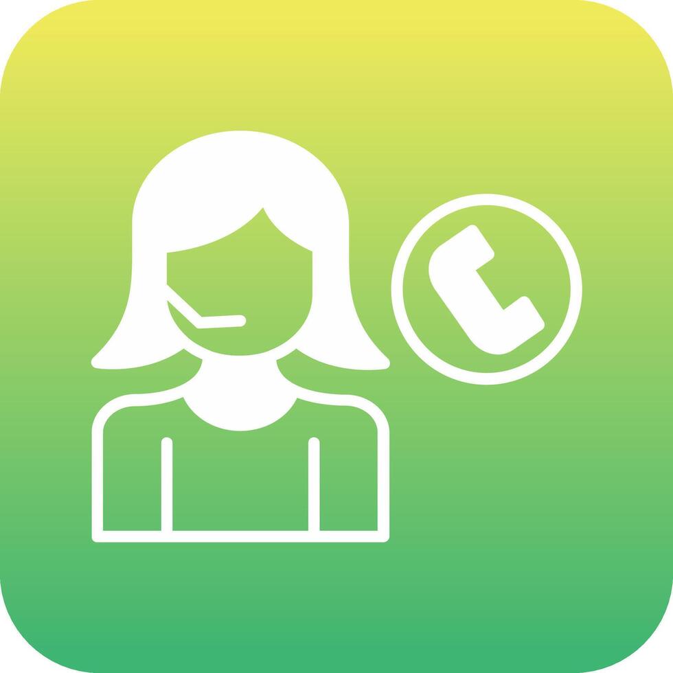 Call Center Agent Vector Icon