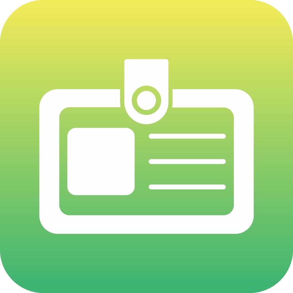 Identification Card Vector Icon