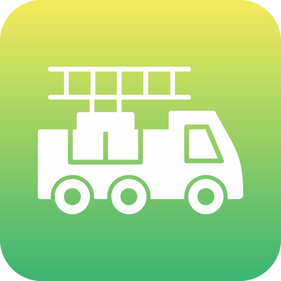 Ladder Truck Vector Icon