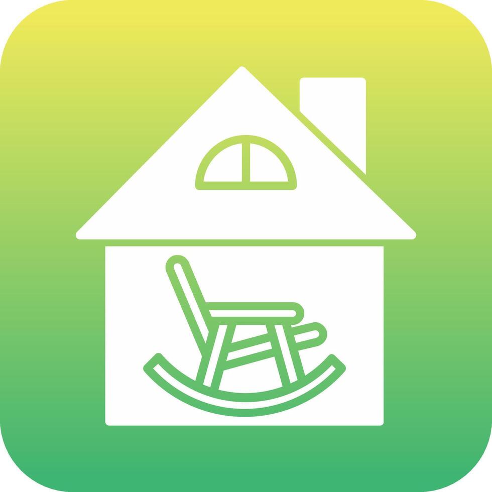 Retirement Home Vector Icon